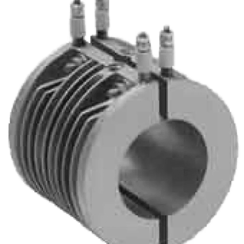 A red bird with wings spread and a tail.