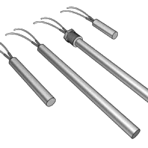 A set of four different types of metal objects.