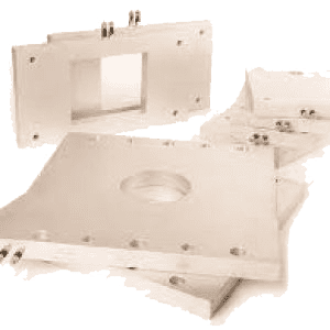 A white box with some holes in it