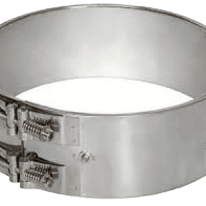 A metal band with two wires attached to it.