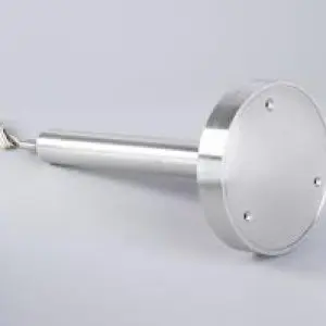 A metal object with two holes in it.