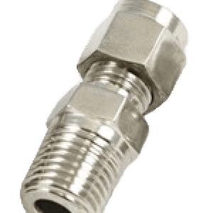 A close up of an industrial hose fitting