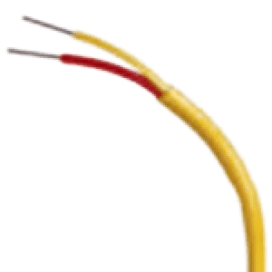 A yellow and red wire is bent to make it look like it's bending.