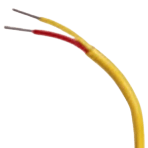 A yellow and red wire is bent to make it look like it's bending.