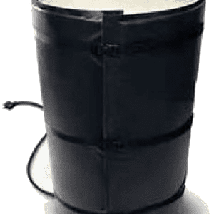 A black barrel with a handle on top of it.