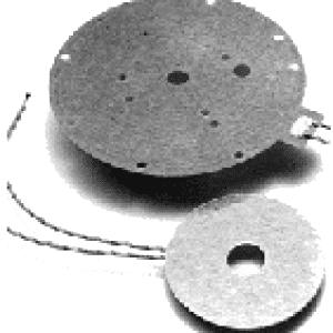 A close up of a disc and a disk