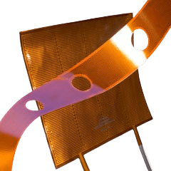 A close up of the side of an antenna