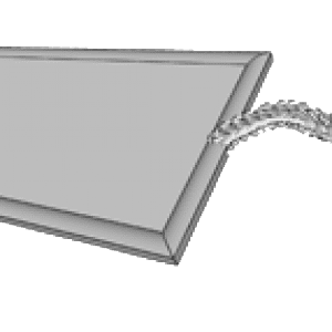 A picture of the bottom part of a frame.