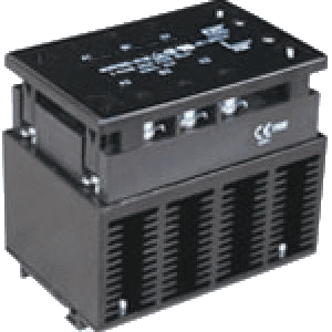 A black box with some wires attached to it