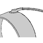 A drawing of a pipe with a hose attached to it.