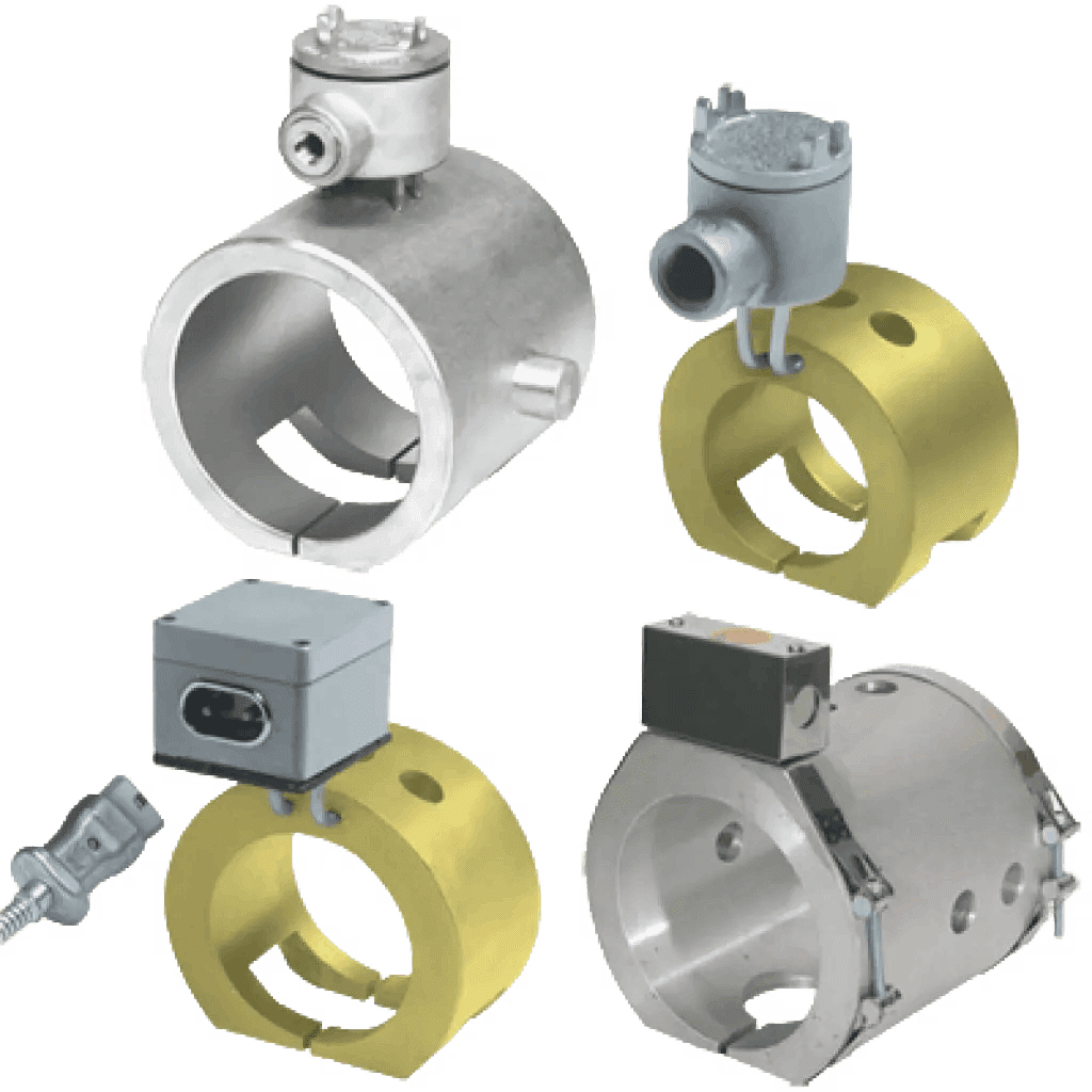 A group of four different types of valves.