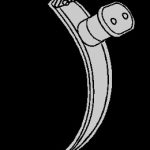 A drawing of an electric plug and cord.