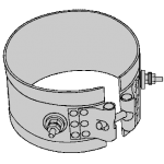 A drawing of an electric heating element.