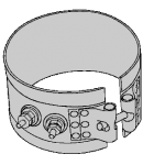 A drawing of an electric meter.