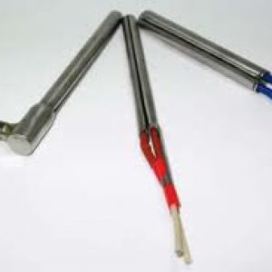 A pair of pens with red and blue tips.