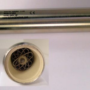 A close up of the bottom of a tube