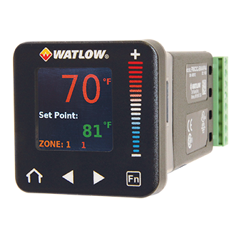 A watlow temperature and humidity controller.