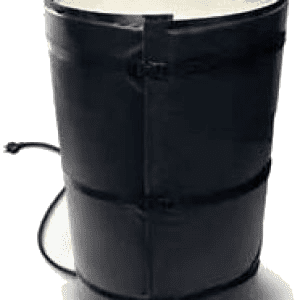 A black barrel with a handle on top of it.