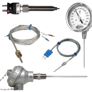 A group of different types of gauges and wires.