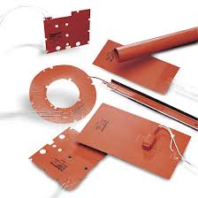 Assortment of red silicone heating elements.